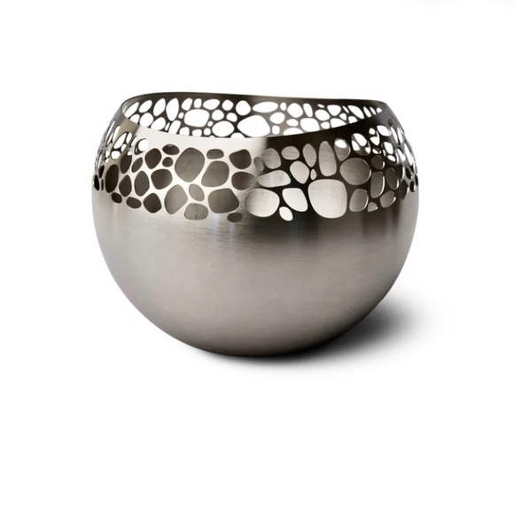 Steelforme | Stones Laser Cut Stainless Steel Large Flower Vase | EUC - Picture 4 of 9